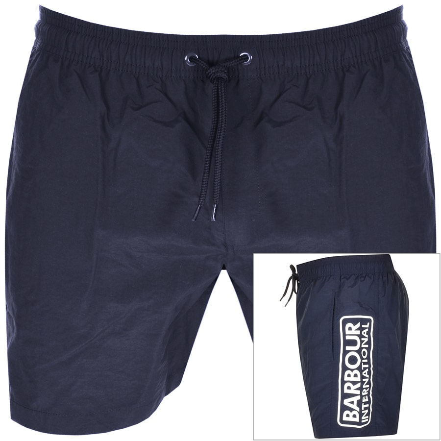 Alternative Image for ProductBarbour International Logo Swim Shorts Navy1